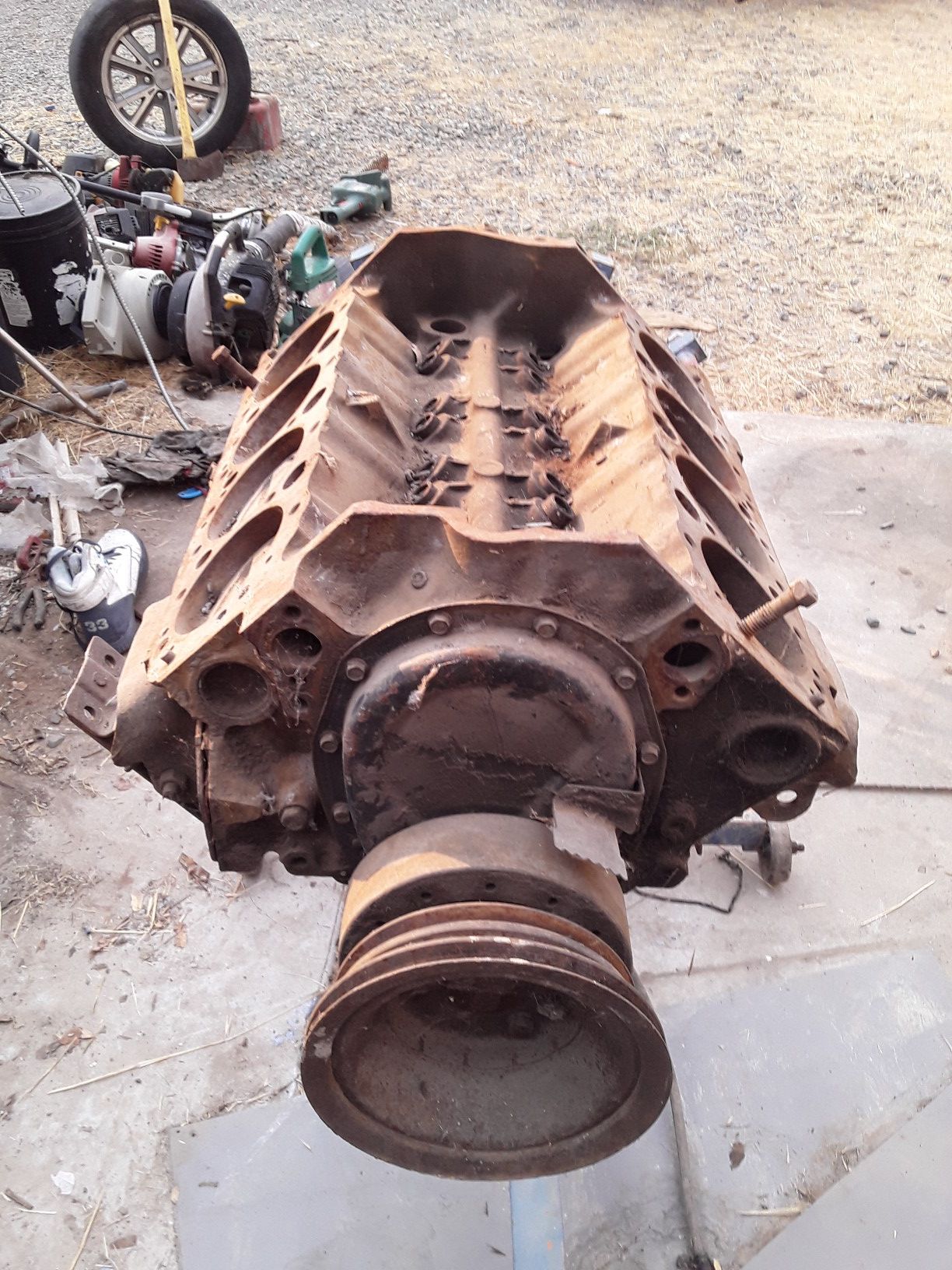 1970 Chevy 327 small block long block only