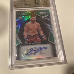 Jiri PROCHAZKA 2021 Prizm Green RC Autograph UFC BGS 9.5