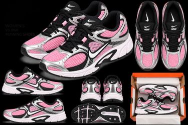 Nike Pink/Silver/Black Running Shoes
