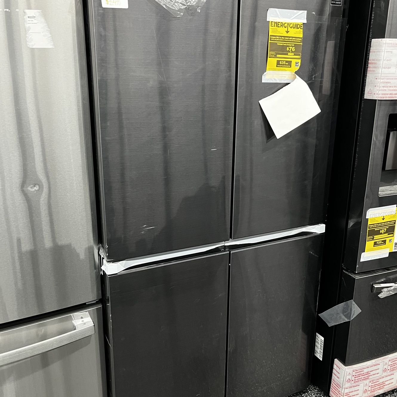 Samsung Flex Four Door New Black Stainless Refrigerator 