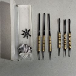 2 Sets Brass Soft Tip Dart. Dart Weight is Approximately 15 grams.