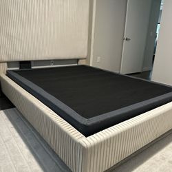 Suede Queen Headboard 3 Piece 