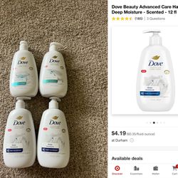 Dove hand wash, 2 For $5