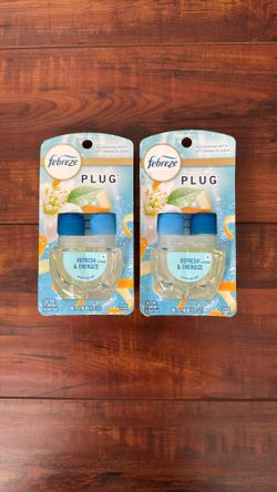 Febreze Dual PLUG Scented Oil Refill: REFRESH And ENERGIZE Scent; 2 Count