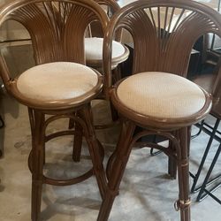 3 Stools Wooden 