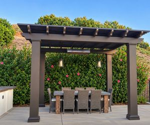 Gazebo with Heater and 2 Pendant