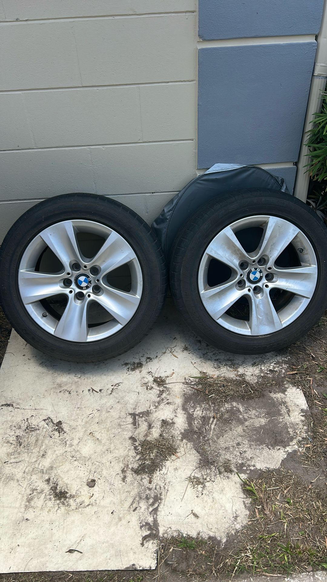 Two Used Tires And Rims