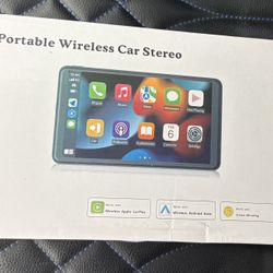 Portable Wireless Car Stereo Apple CarPlay Android Auto 7 Inch Touchscreen