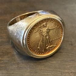 US Gold Coin Ring