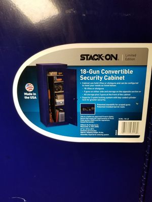 Stack On 18 Gun Security Cabinet Limited Edition For Sale In