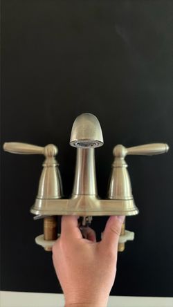 Moen Brushed Nickel Bathroom Faucet Two-Handle