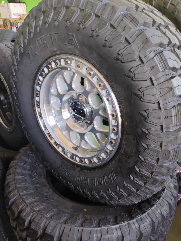 KMC WHEELS 17X8.5 6X139.7 6X5.5 ON 35 12.50 17 ZETA