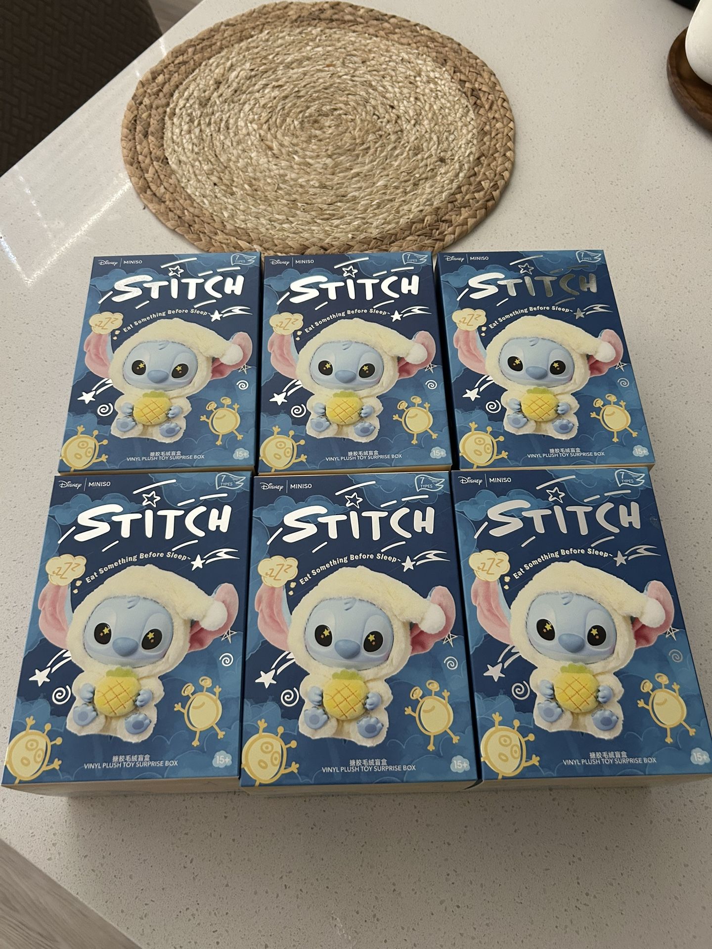 Authentic Miniso / Disney stitch eat something before sleep single blind boxes