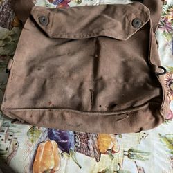 1940s W&G Waring & Gilbon Indiana Jones British WW2 MK VII Gas Mask Bag Satchel