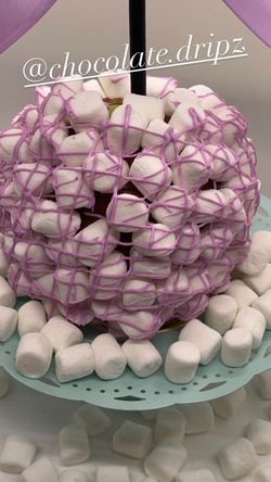 Marshmallow Caramel Apple Manzana Encarameldas Con Bombon