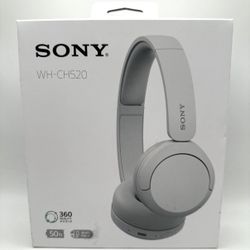 Sony - WH-CH520 Wireless Headphone with Microphone - White