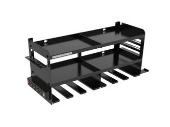 NEW! PERMASTEEL Heavy Duty Hanging Black Metal Power Tool Organizer