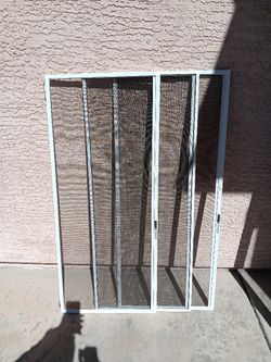 3 PCS -NEW WINDOWS SCREENS COVERS WHITE DIMANTIONS 49"1/2H×21"1/8 W $9 EACH