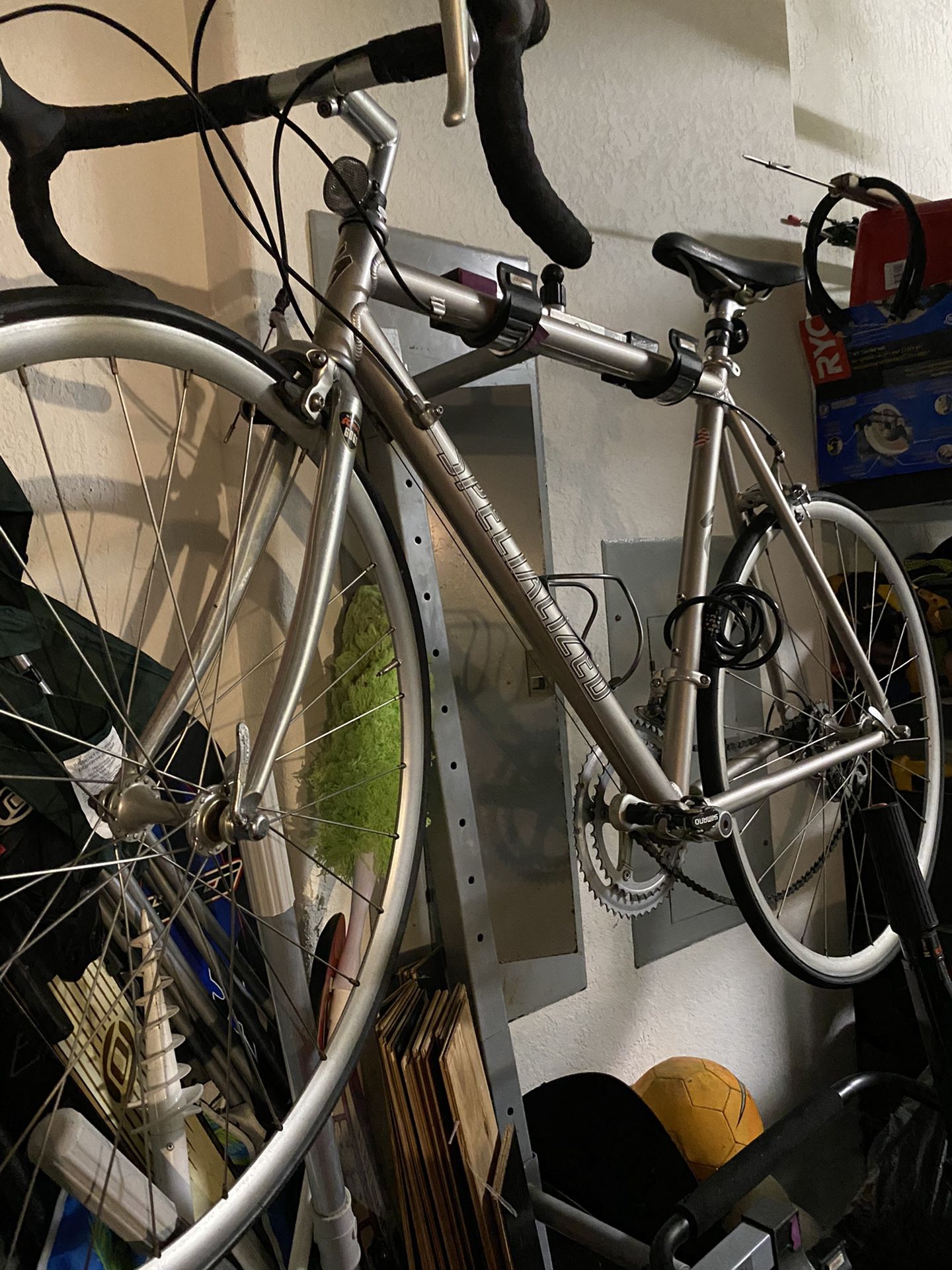 1997 classic specialized road bike in good condition. Except for one broken spoke.