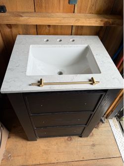 Marble top vanity