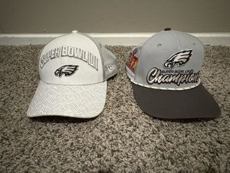 Eagles SBs hats and banners