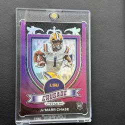 2021 Panini Prizm Draft Picks Crusade Ja'Marr Chase #162 (RC) 43/75