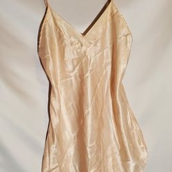 Vintage Satin Peach Night Dress