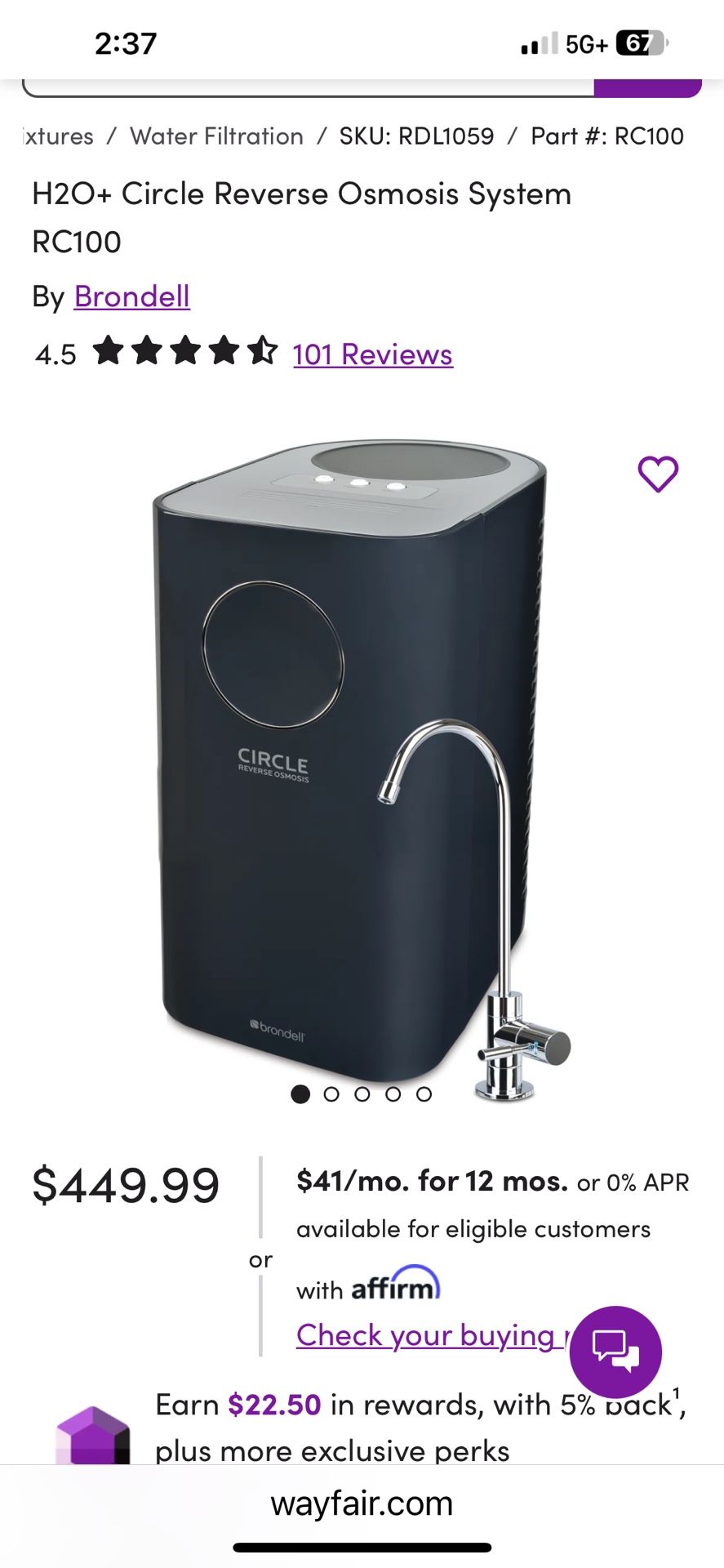 H2O+ Circle Reverse Osmosis
