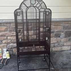 Complete Large Bird Cage Setup with Accessories & Supplies! $300 OBO