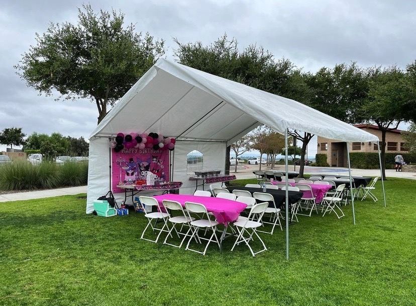 Canopies, Tables, Chairs 