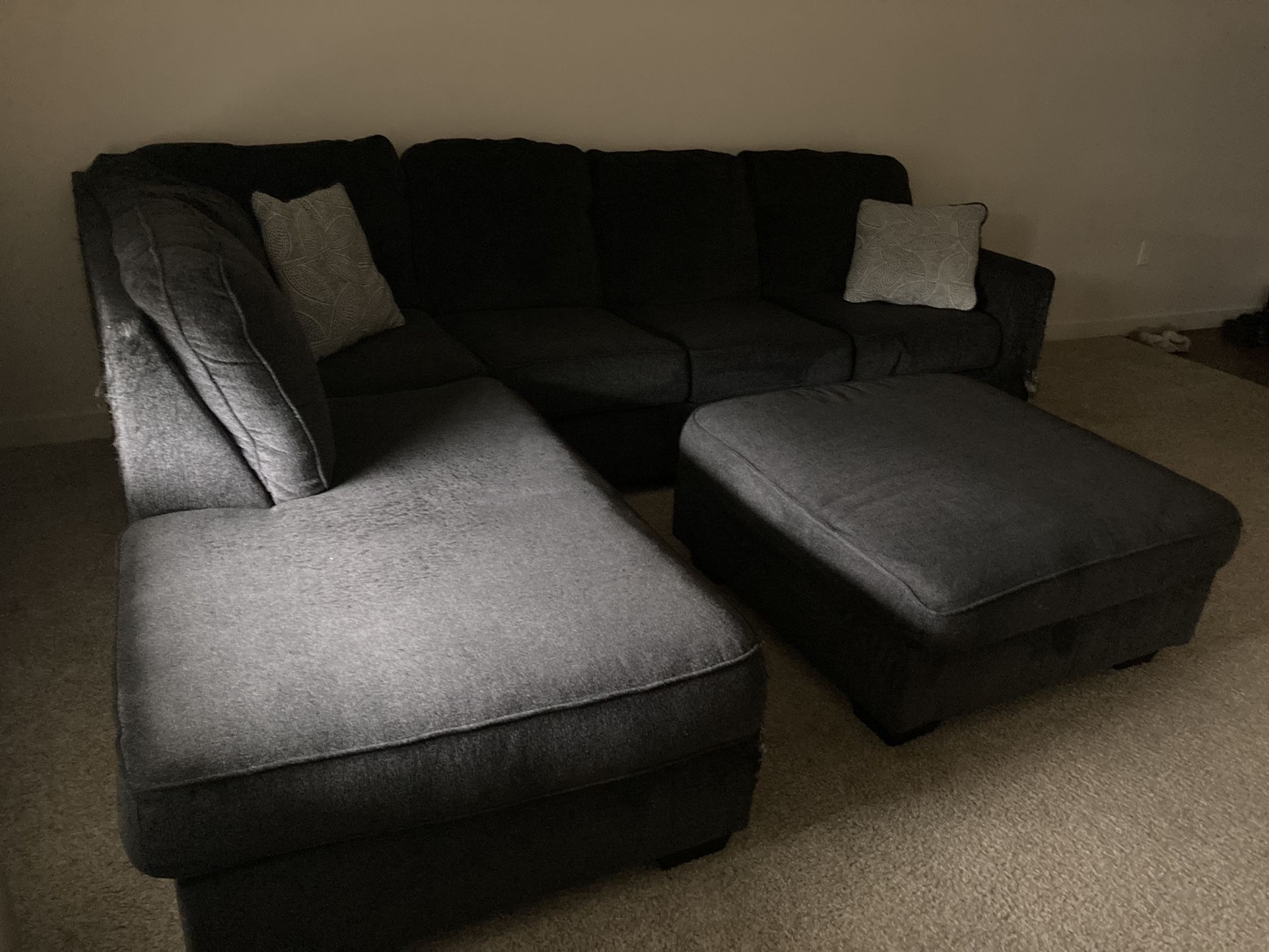 Couch and Ottoman For Sale