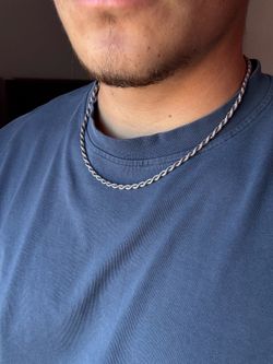 Shop GLD Rope Chain in White Gold - 4mm