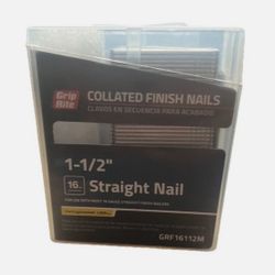 Grip Rite 1-1/2” 1000 Pieces 16GA Collated Straight Finish Nails