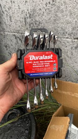 Duralast 6 piece  sae reversals ratcheting wrench set