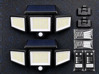 2 Pack Solar LED Motion Sensor Security Lights, Brand New