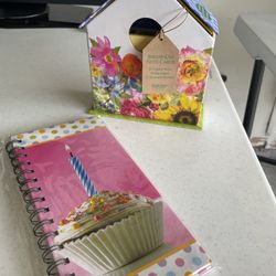 A Birdhouse Note Cards And A Note Book
