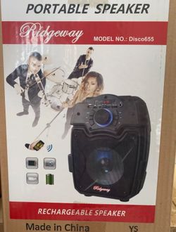 6.5" Bluetooth rechargeable speaker
