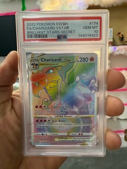 PSA 10 Charizard VSTAR Rainbow Secret Rare 174/172