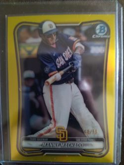 Manny Machado Padres Bowman chrome /75