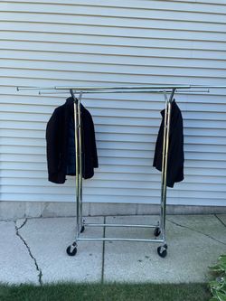 Double Rolling Garment Rack