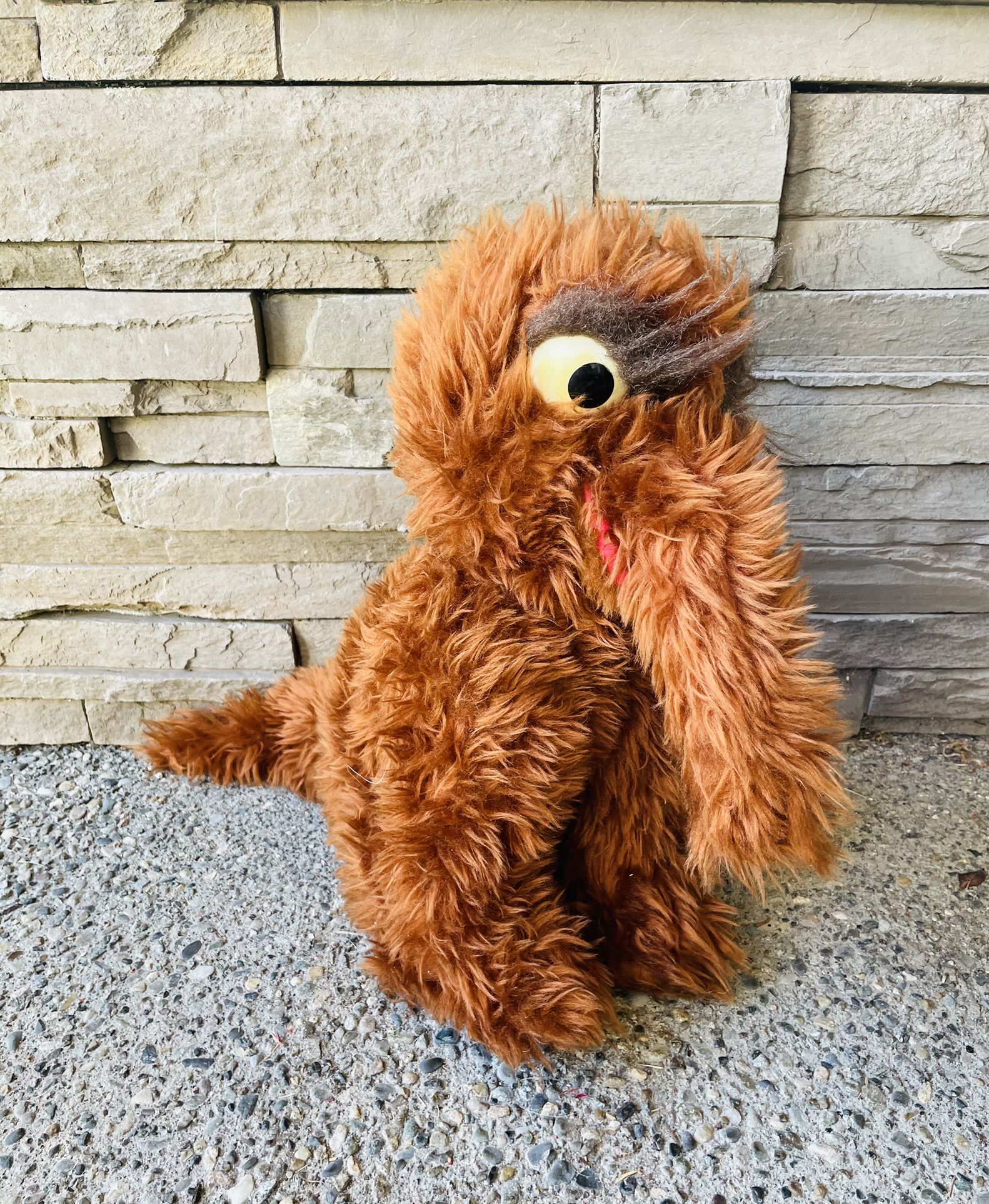Vintage Snuffy Snuffleupagus Plush Sesame Street Knickerbocker