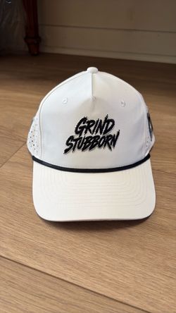 Grind Stubborn White Snapback Hat