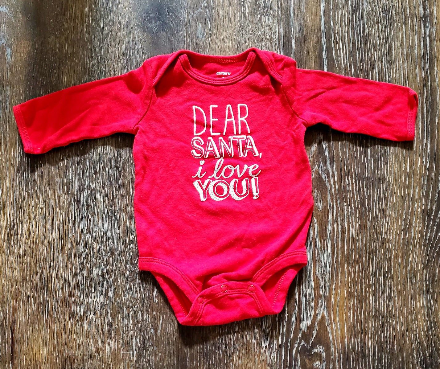Dear Santa Baby Onesie - Size 3 months