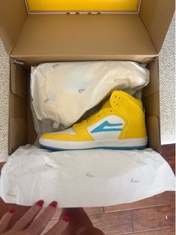 Lanai Pacifico Telford SMU Yellow/Cyan Suede Shoe