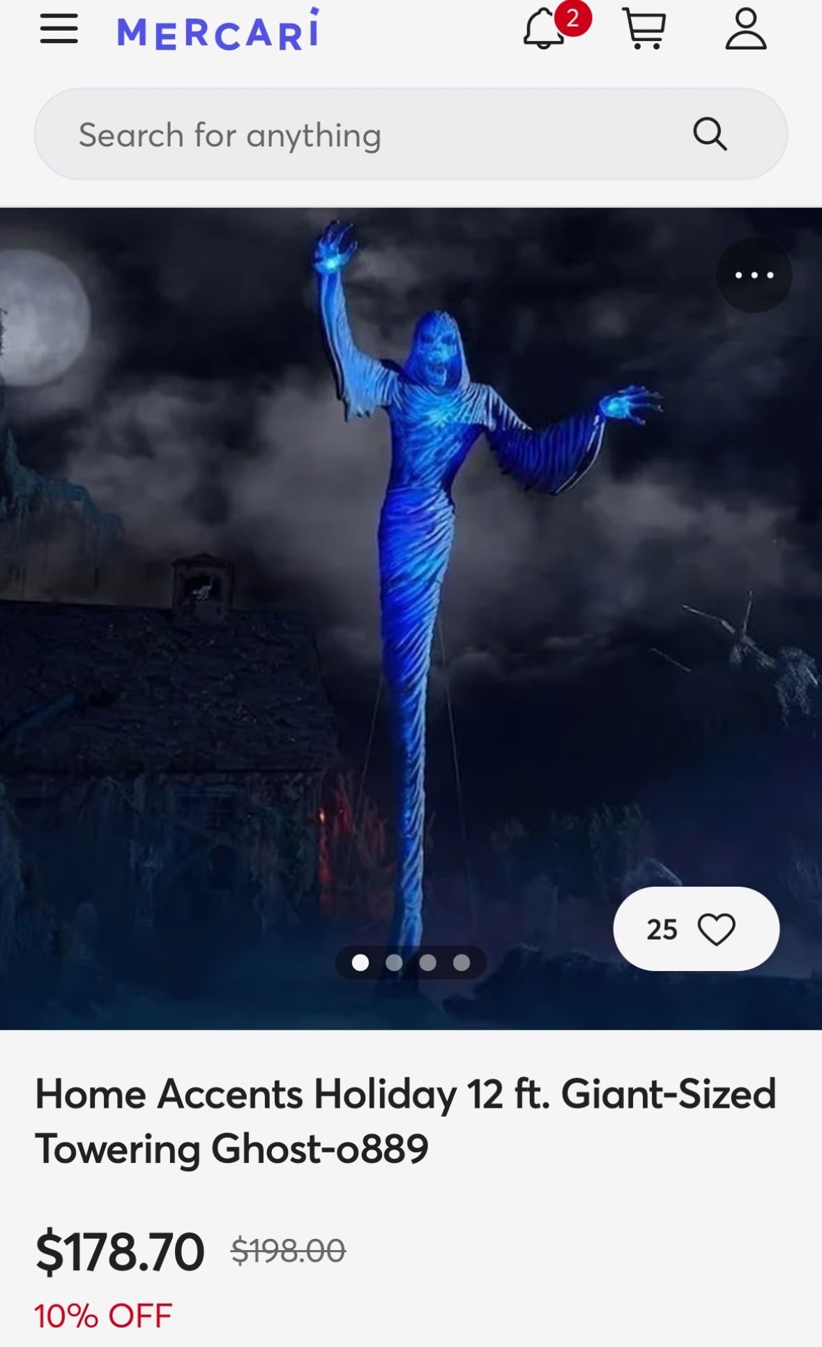 Ghost Home Accents Holiday 12 ft. Giant Sized Towering Ghost o889