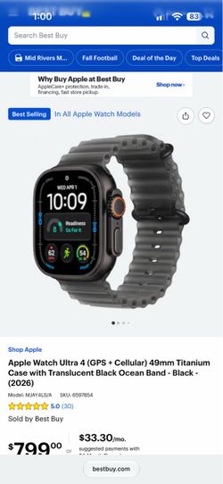 Apple Watch Ultra 4 49mm Brand New