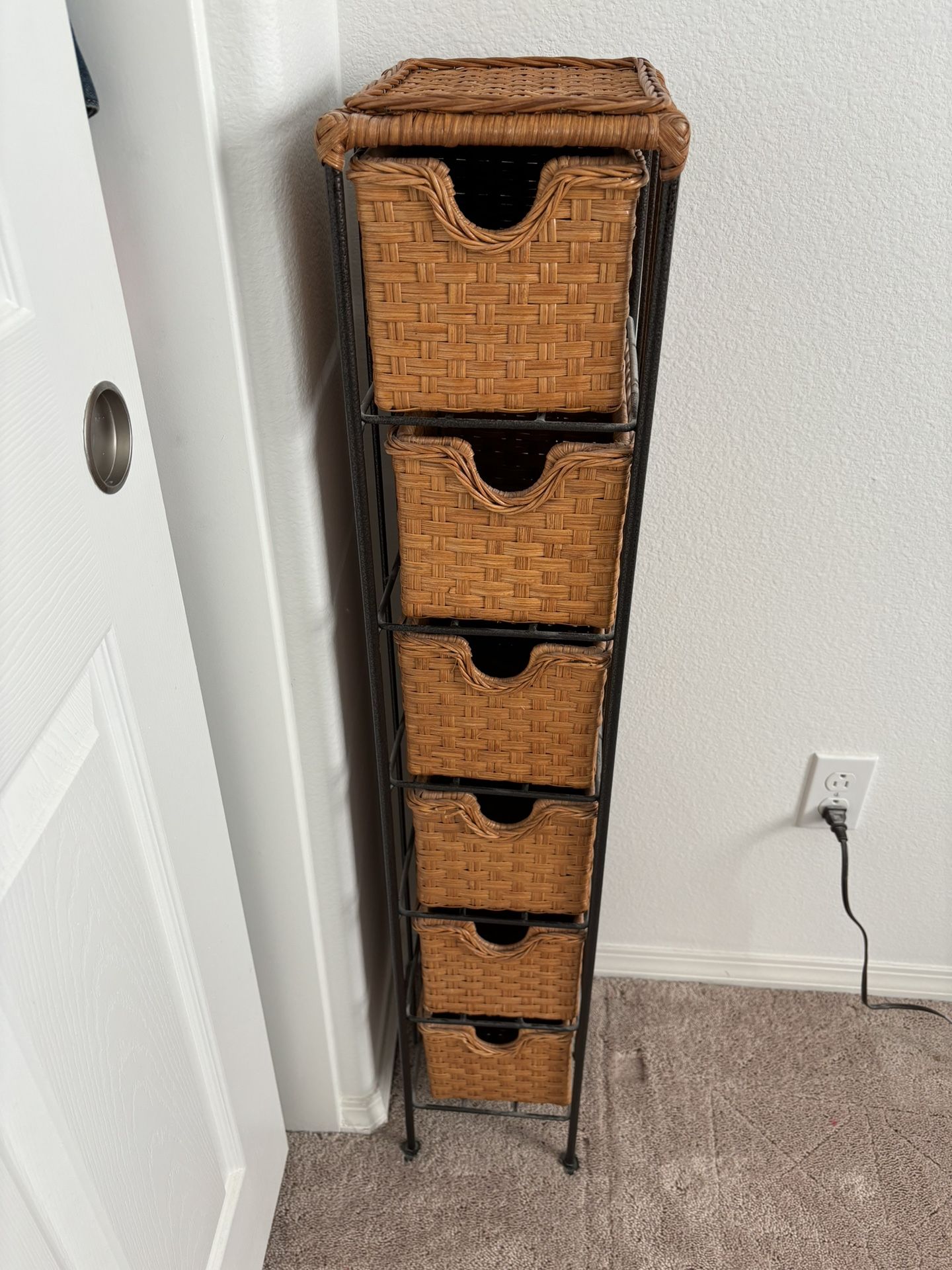 Wicker Storage Tower