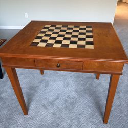 Mahogany Chess Table