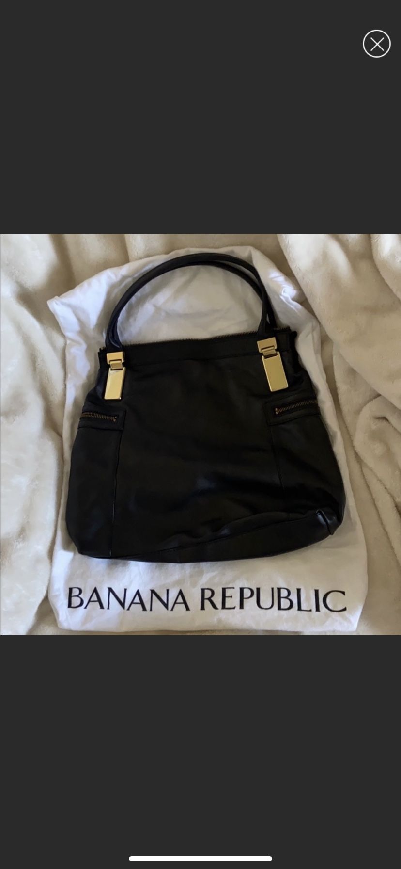 Authentic Leather Bag- Banana Republic- NWT