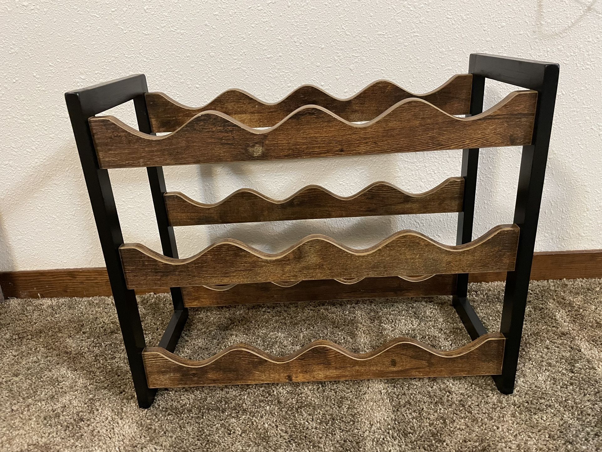 Wooden 12-Bottle Wine Rack